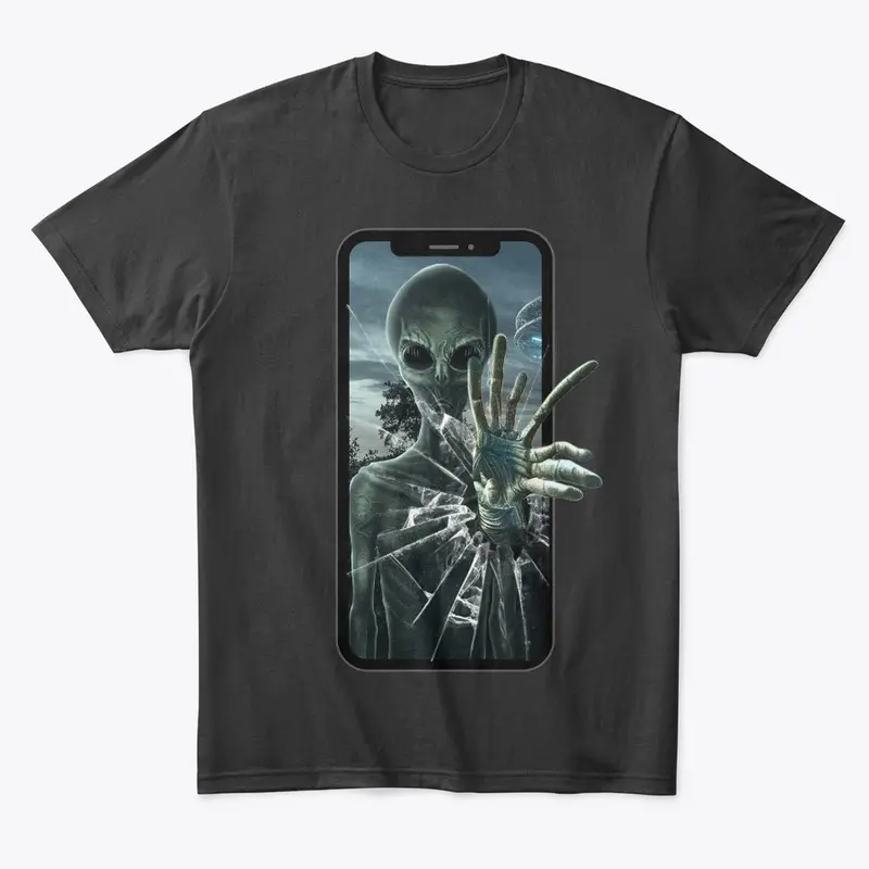 Alien phone glass drop 