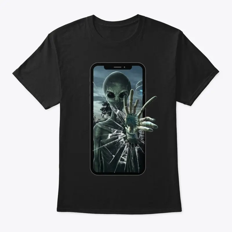 Alien phone glass drop 