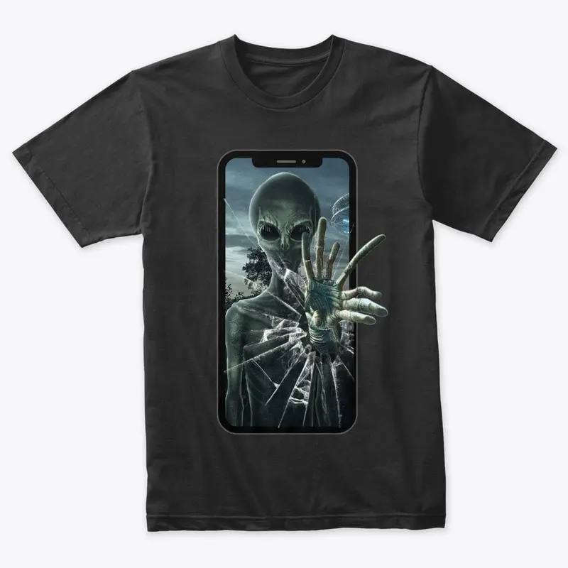 Alien phone glass drop 